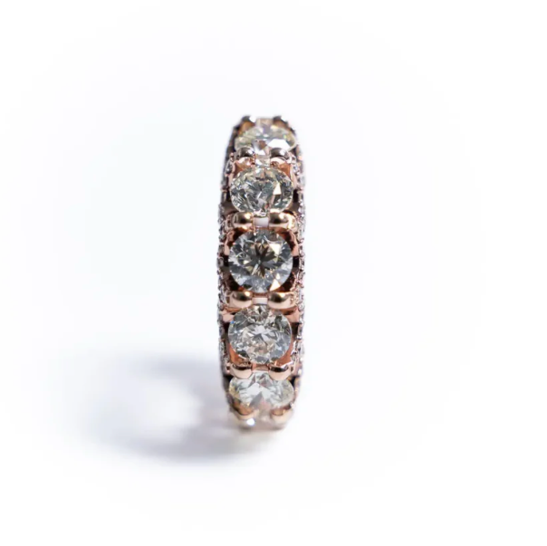 Rose gold 50 pointer eternity ring