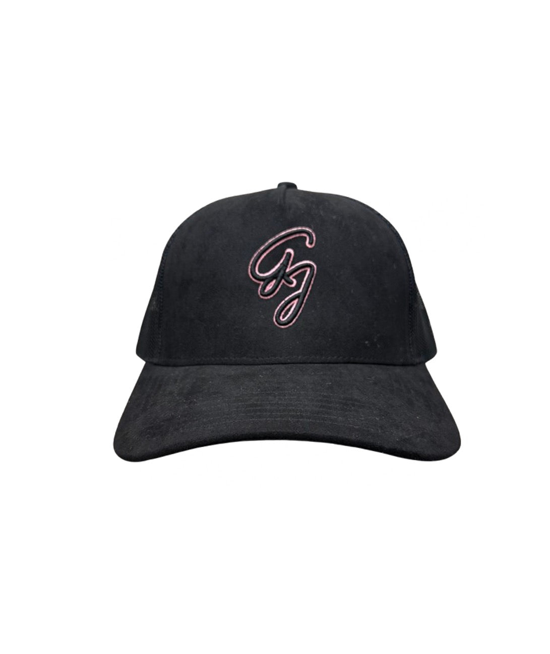 Black Trucker Hat - Suede