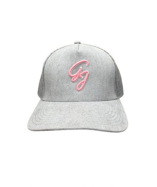 Grey Trucker Hat - Suede