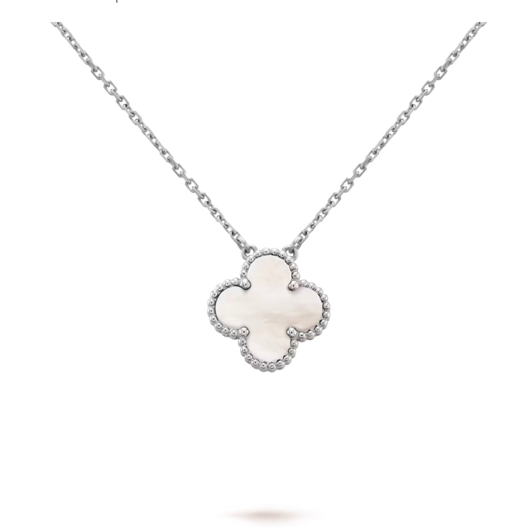 Single Clover Necklace - Mother of pearl