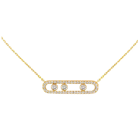 Clip Necklace - Yellow gold