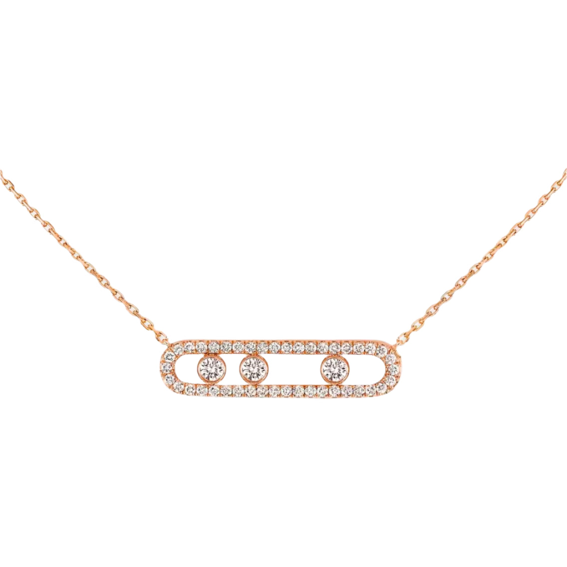 Clip Necklace - Rose gold