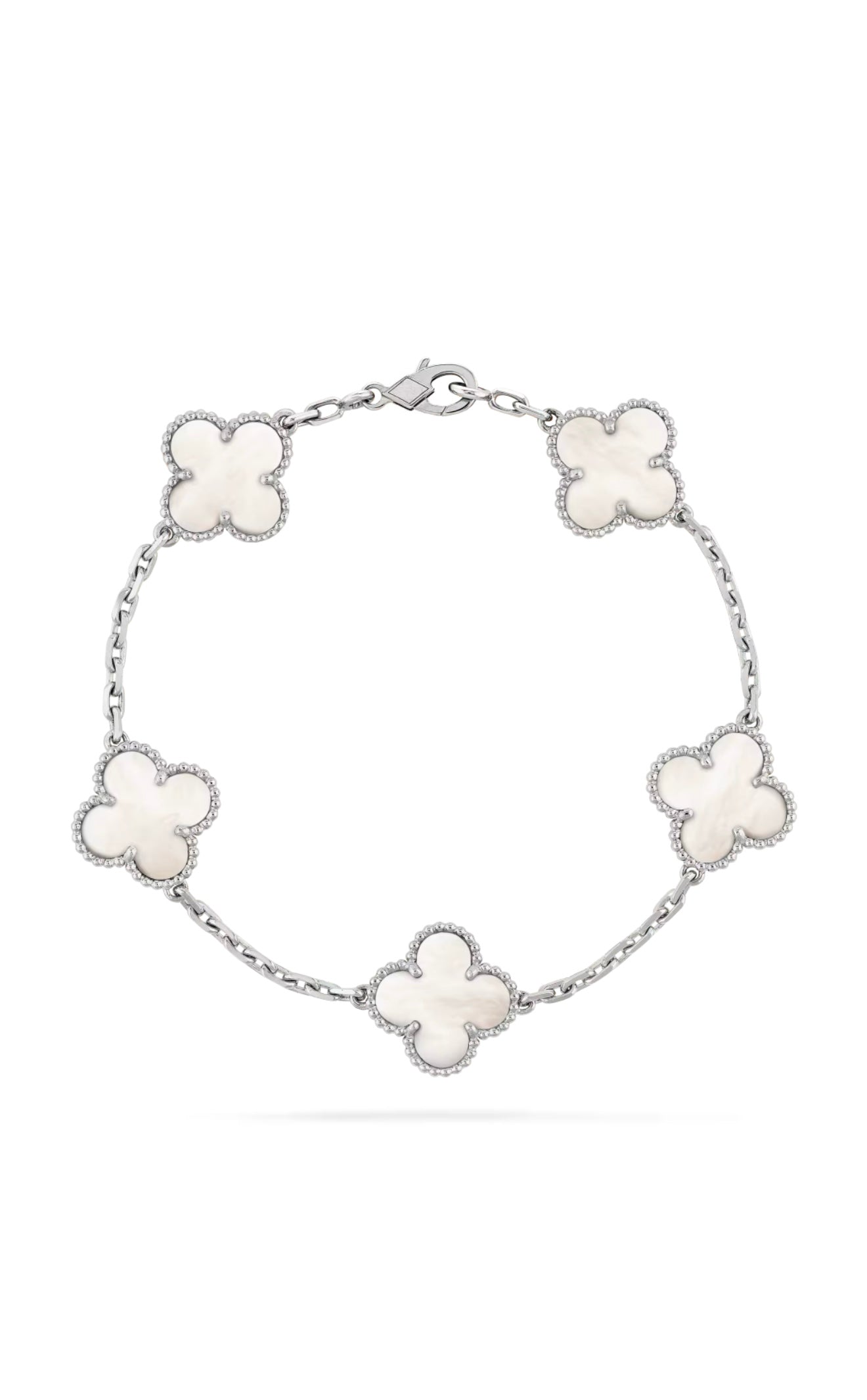 5 Clover Bracelet - Mother of pearl